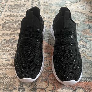 Anne Klein Black Slip-On Sneakers